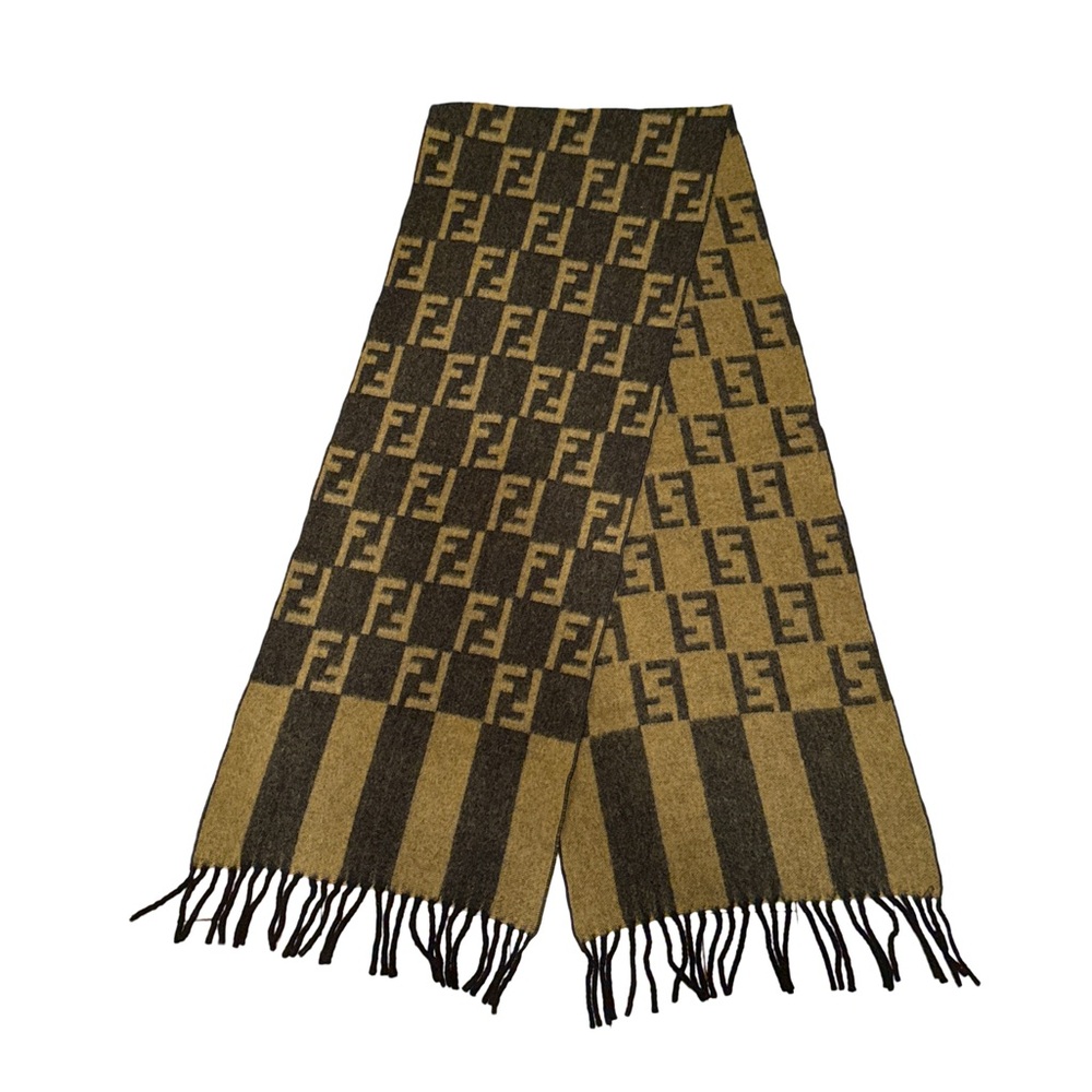 FENDI Pequin Stripes Wool Scarf
